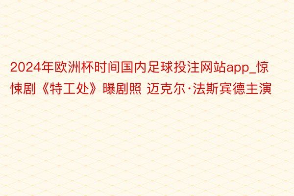 2024年欧洲杯时间国内足球投注网站app_惊悚剧《特工处》曝剧照 迈克尔·法斯宾德主演